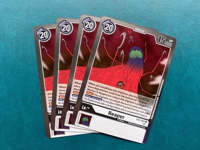 Reaper EX2-055 Playset Digital Hazard Digimon Card Game x4