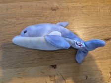 Ty Beanie Baby Clipper the Dolphin, 2008, retired, excellent condition
