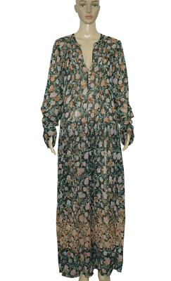 flowy silk maxi dress Ellery Floral Ruffle Maxi Dress • Shop American Threads Boutique