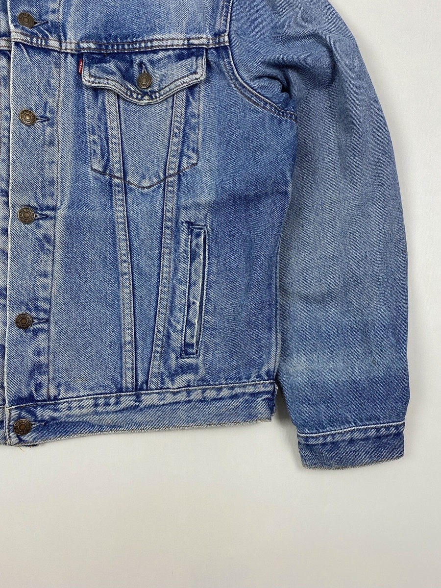 1990's Vintage Faded Levi's 70503 02 Washed Denim Jacket | eBay