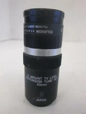 Fujinon TV Lens 1:1.4 / 25mm Fuji Lens w/ Cosmicar C Mount Extension Tube Set 40