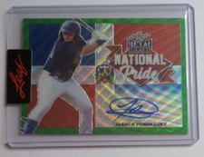 Jasson Dominguez 2021 Leaf Metal Draft National Pride Green 🟢Wave Auto 1/5 🇩🇴