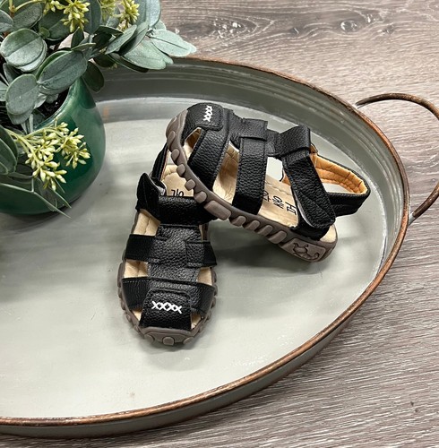 Black Boutique Sandals Toddler Size 4 New