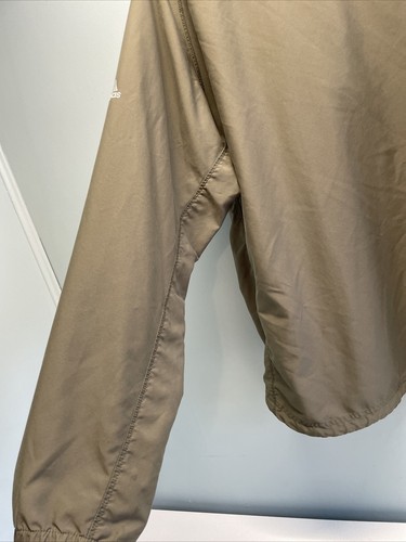 Chaqueta cortavientos Adidas Climashell 1/4 cremallera manga larga para hombre grande verde oliva - Imagen 13 de 24