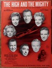 1954 JOHN WAYNE THE HIGH AND THE MIGHTY NED WASHINGTON TIOMKIN SHEET MUSIC Z3027