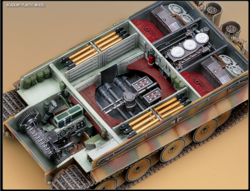 Academy German Tiger-I Early Version 1/35 Scale Plastic Model Kit
