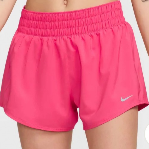Nike Women's One Mid Rise 3" Brief Lined Running Shorts SIZE L DRI FIT