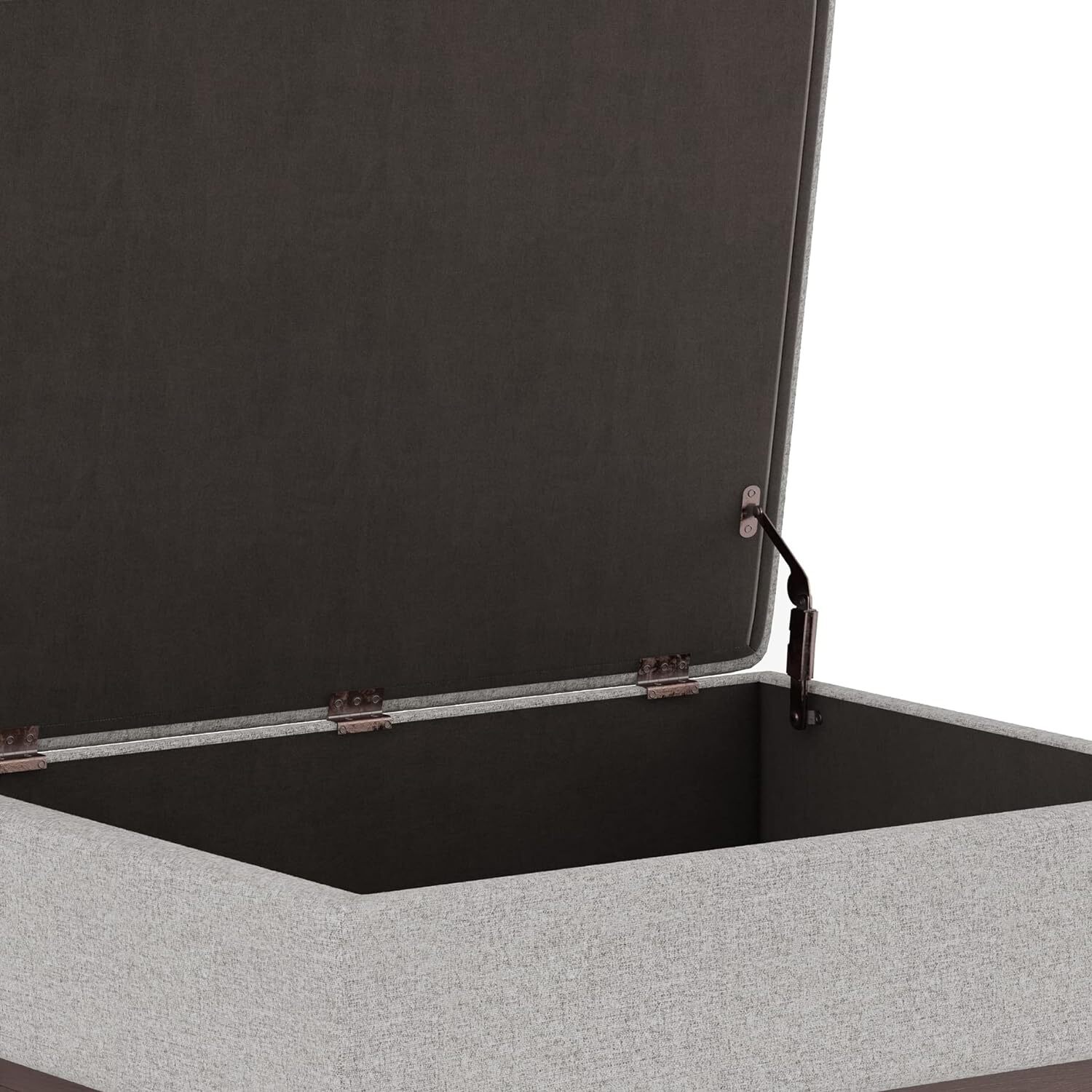 SIMPLIHOME Owen 34 Inch Wide Mid Century Modern Rectangle 34 inch, Cloud Grey 