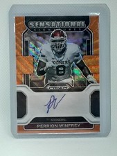 Perrion Winfrey 2023 Chronicles Update Draft 2022 Prizm AUTO Orange /75 Oklahoma