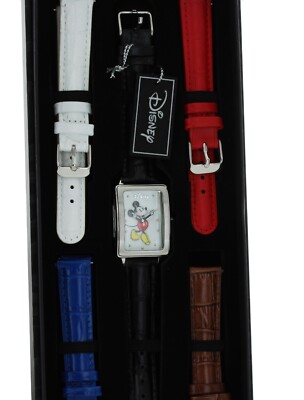 Disney MK50004TM Mickey Mouse Watch Stainless Steel Battery 