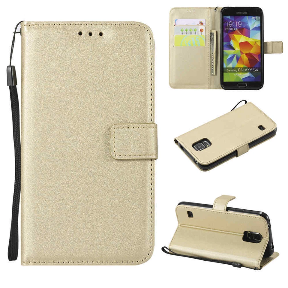 Luxury Card Holder Wallet Leather Book Case Cover For Samsung S7 S8 J3 J5 A8 A5 - Image 3 of 4