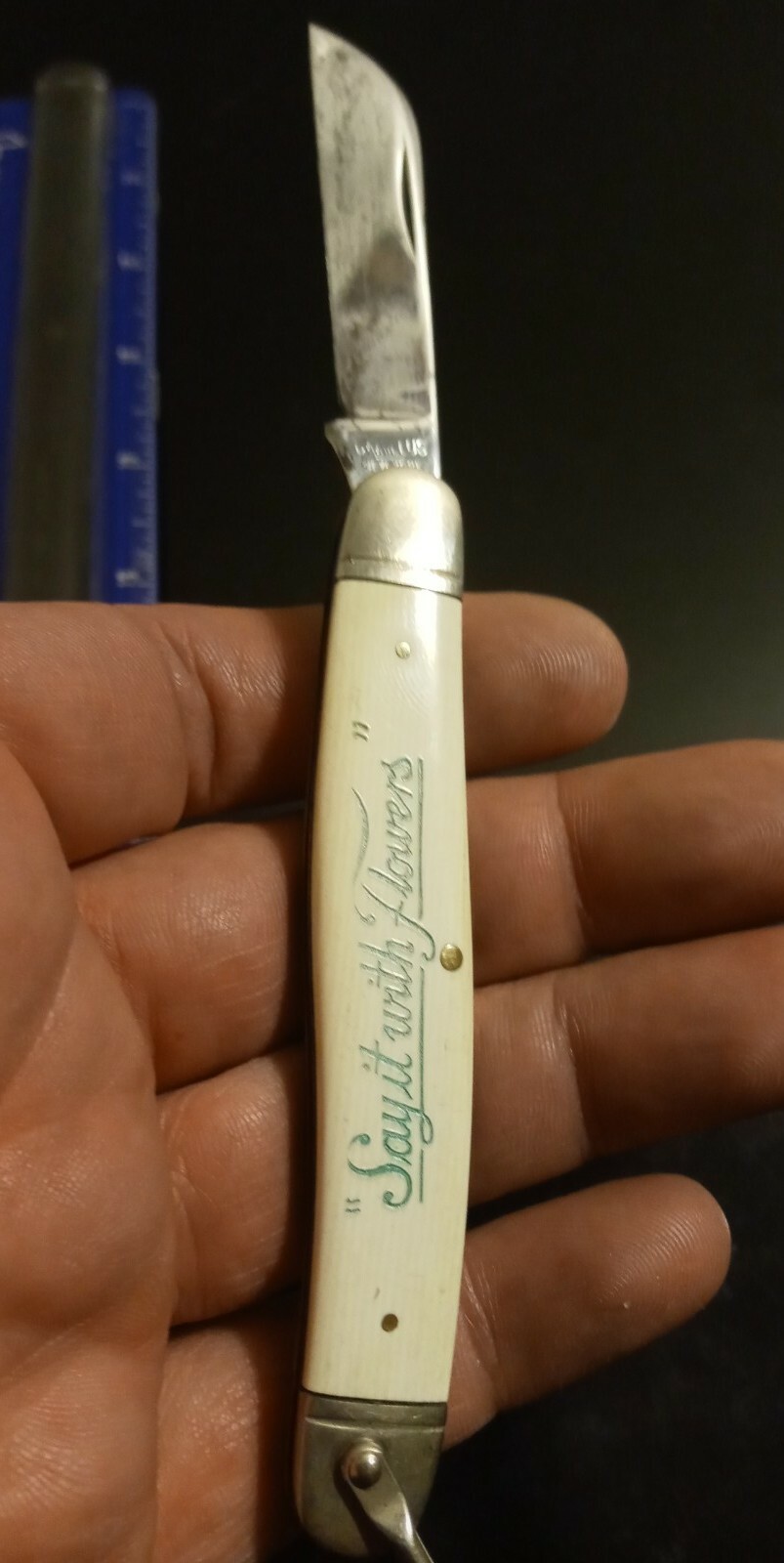 Camillus New York USA RARE Vintage "Say it with Flowers" Pruning Knife