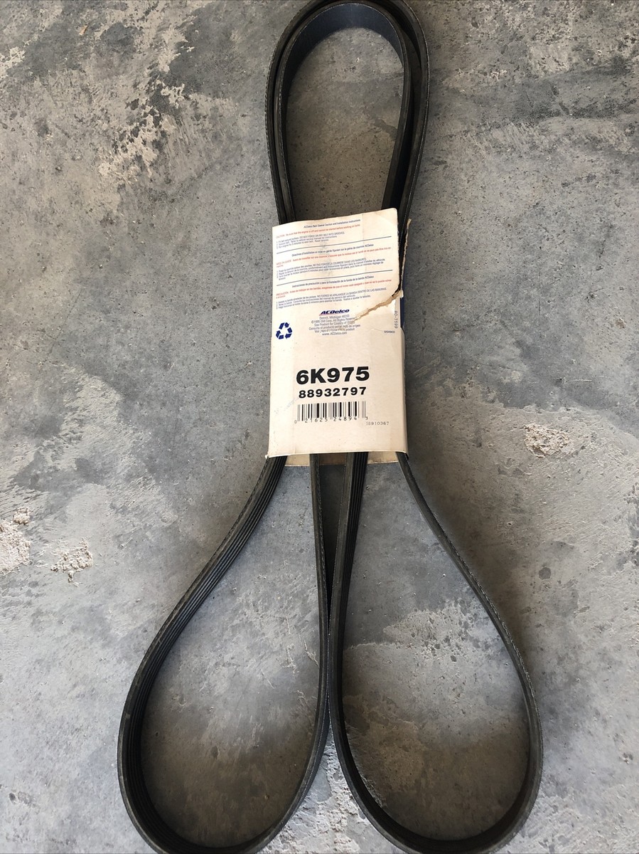 ACDelco 6K975 Professional V-Ribbed Serpentine Belt
