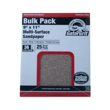 Gator 9" x 11" Multi-Surface Sanding Sheets, 60 Grit, 25 Pack