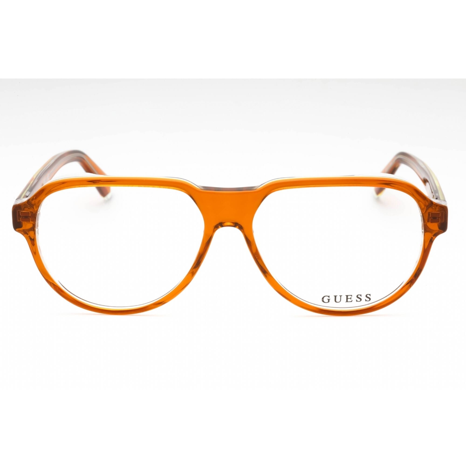 Guess Men's Eyeglasses Orange/Other Plastic Full Rim Frame GU50090 044