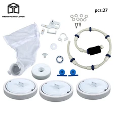 For Polaris 180 280 With Wheels Bearings Tires Bag Tail Pool Cleaner Rebuild Kit