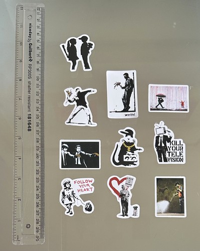 Banksy Art Graffiti Stickers - 10 pieces