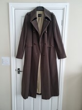 Gil Bret Vintage Wool & Cashmere Maxi Coat Military Green 14 ❤️