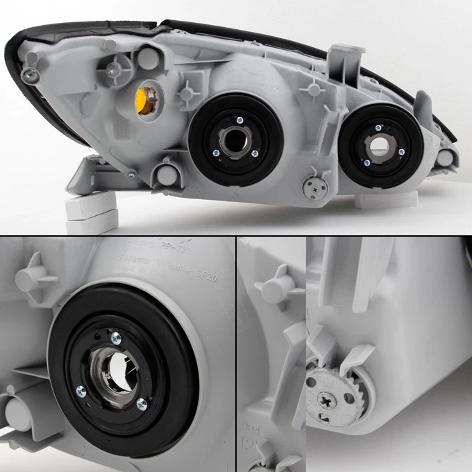 Fits 2002-2004 Toyota Camry Headlights Replacement Left+Right Pair 02 03 04 - Image 2 of 4