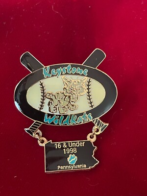Keystone Wildcats 1998 Pennsylvania Girls 16 Under Fastpitch Softball Dangle Pin