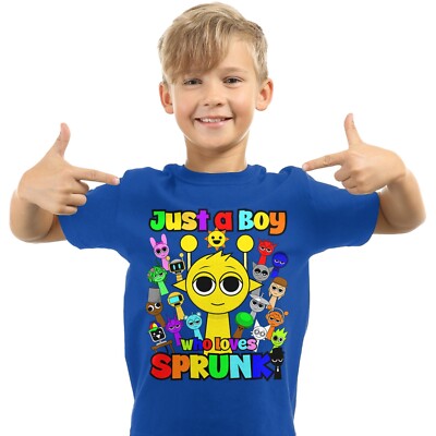 Sprunki boys Simon Just a boy who loves Sprunki T-Shirt Sprunki Youth Kids Shirt
