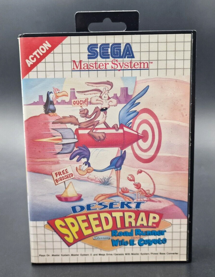 Jogo Desert Speedtrap Road Runner Wile E. Coyote Master System (Original) Papa Léguas Tec Toy | Brasil