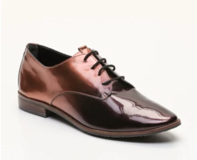 Chaussures San Marina Véritable Cuir Bordeaux Dégradé T.37 NEUVES DS L/BTE - Photo 1/4