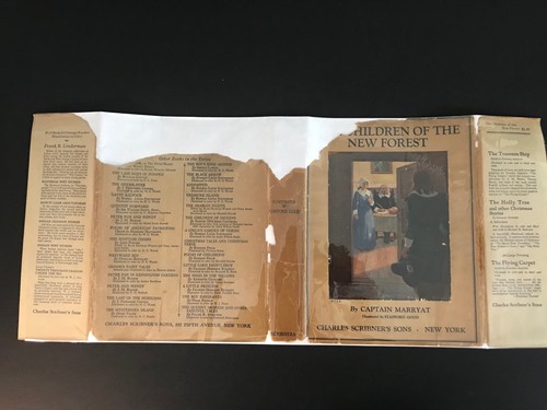 The Children of The New Forest, Captain Maryat-1927-1st Ed, H/C Book w/Rare DJ - Picture 2 of 12