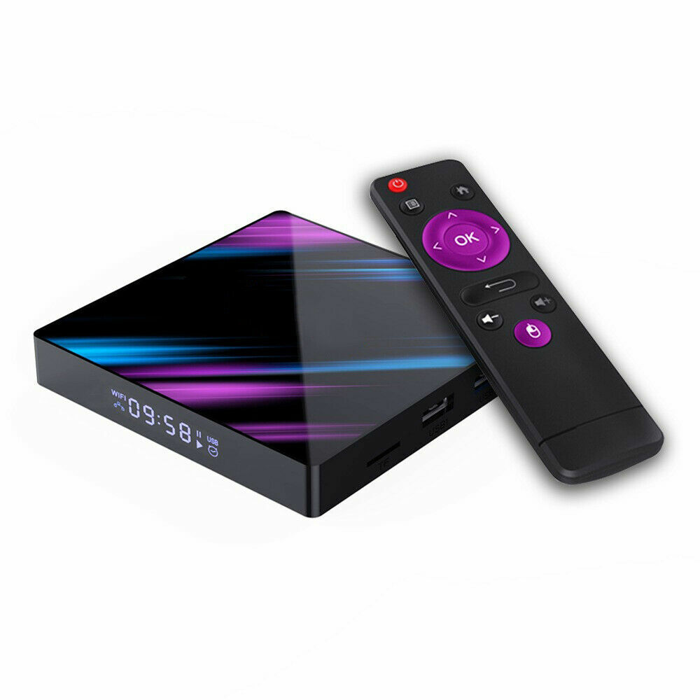 H96 Max Android 9.0 Smart TV Box 64G Quad Core 4K HD 5.8GHz WiFi