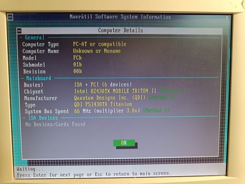 Socket 7 QDI P5I430TX Motherboard with CPU Pentium 200MHz (SL2RY)& 32MB EDO RAM - Picture 7 of 17
