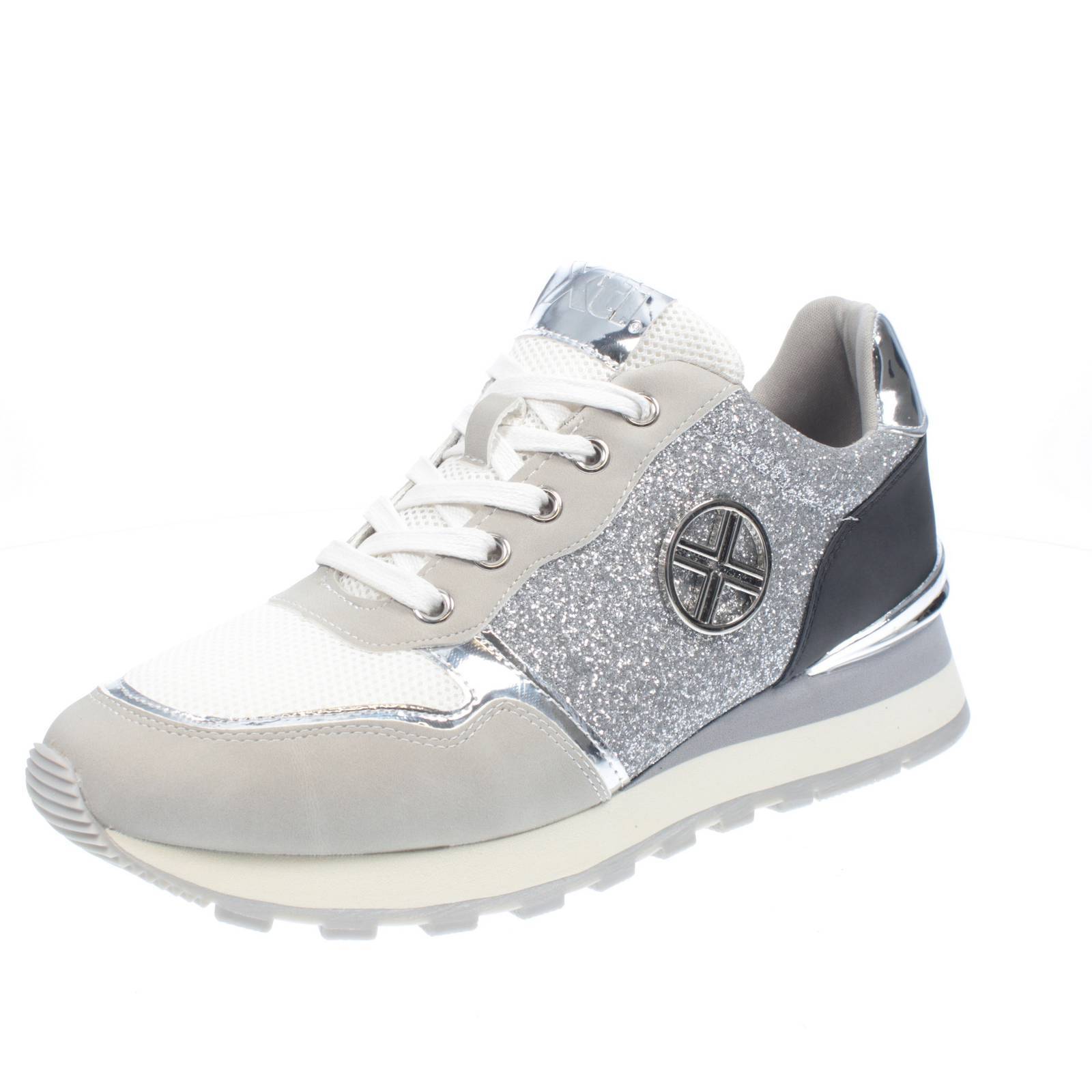 Xti Footwear Sneakers Glitter Con Suola Rialzata Azzurro - Taglia 35 23cm 15590₽