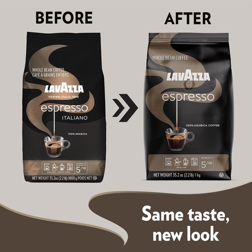 Miscela Caffè Espresso Italiano Grani Interi - Confezione Doppia 2,2 Libbre, Tostatura Media - Foto 4 di 11