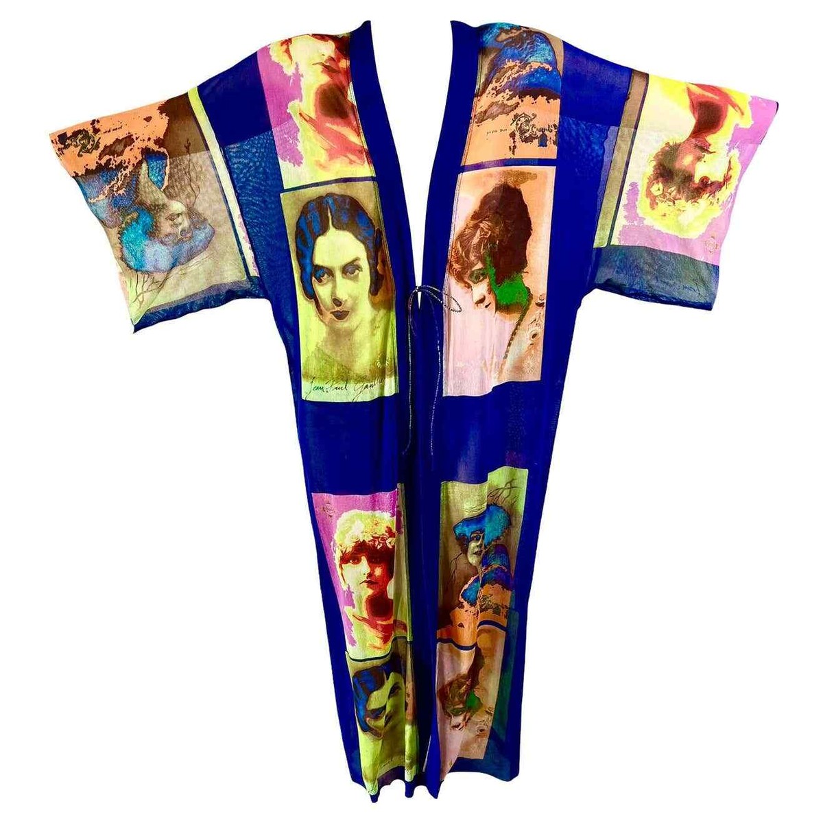 Jean Paul GAULTIER SOLEIL ワンピース　S Jean Paul Gaultier Soleil S/S 2002 Vintage “Portraits” Faces