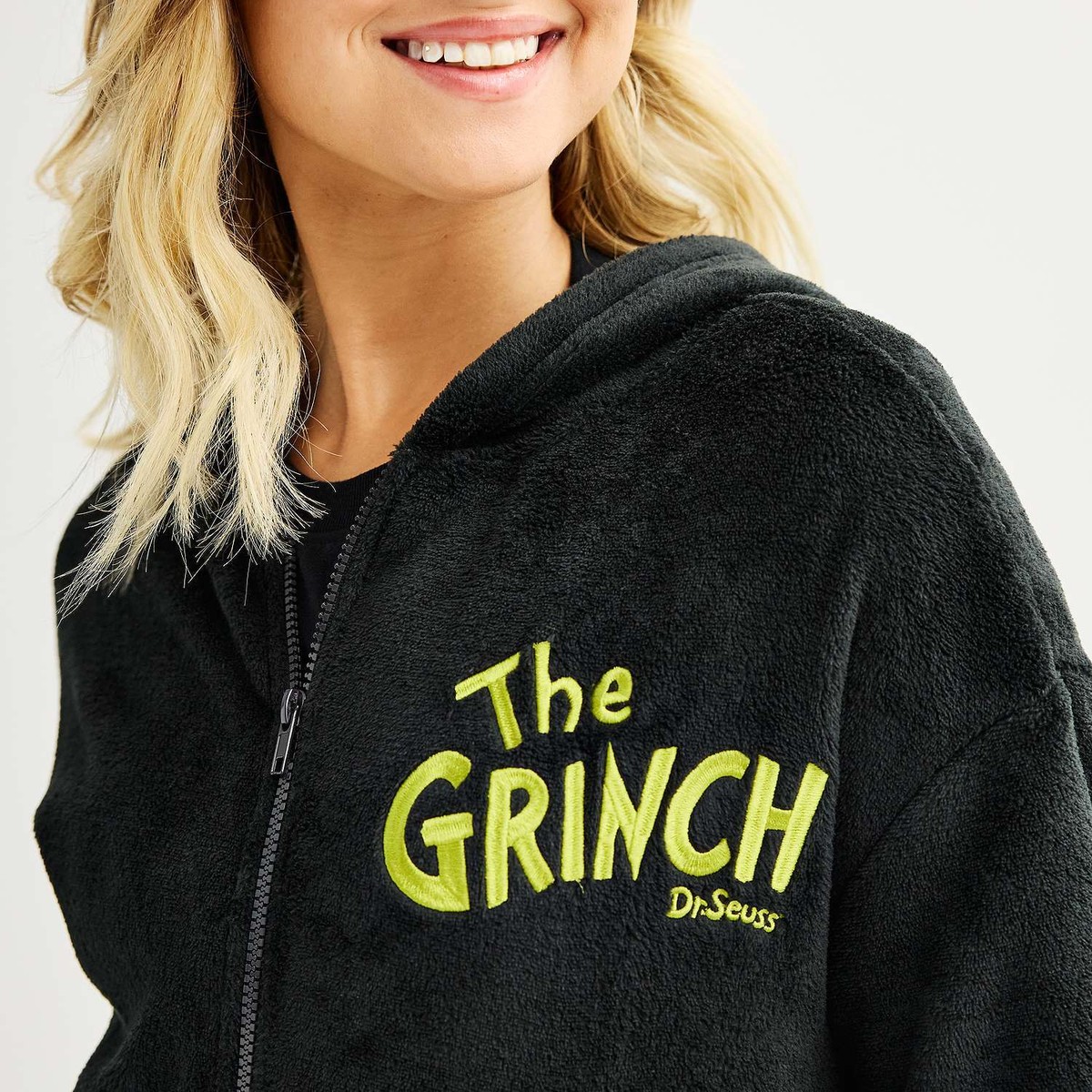 The Grinch Hoodie Sweatshirt Womens Juniors XS S M L XL Teen 