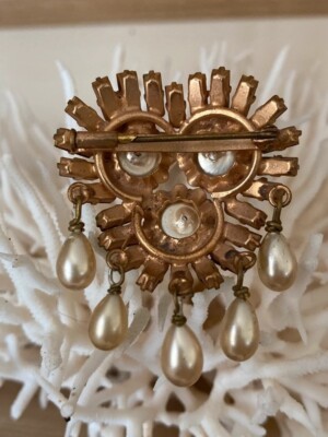 Collier Vintage Haute Couture En Perles Fantaisie Cissy Zoltowska - Style Mid-century, Occasion élégant