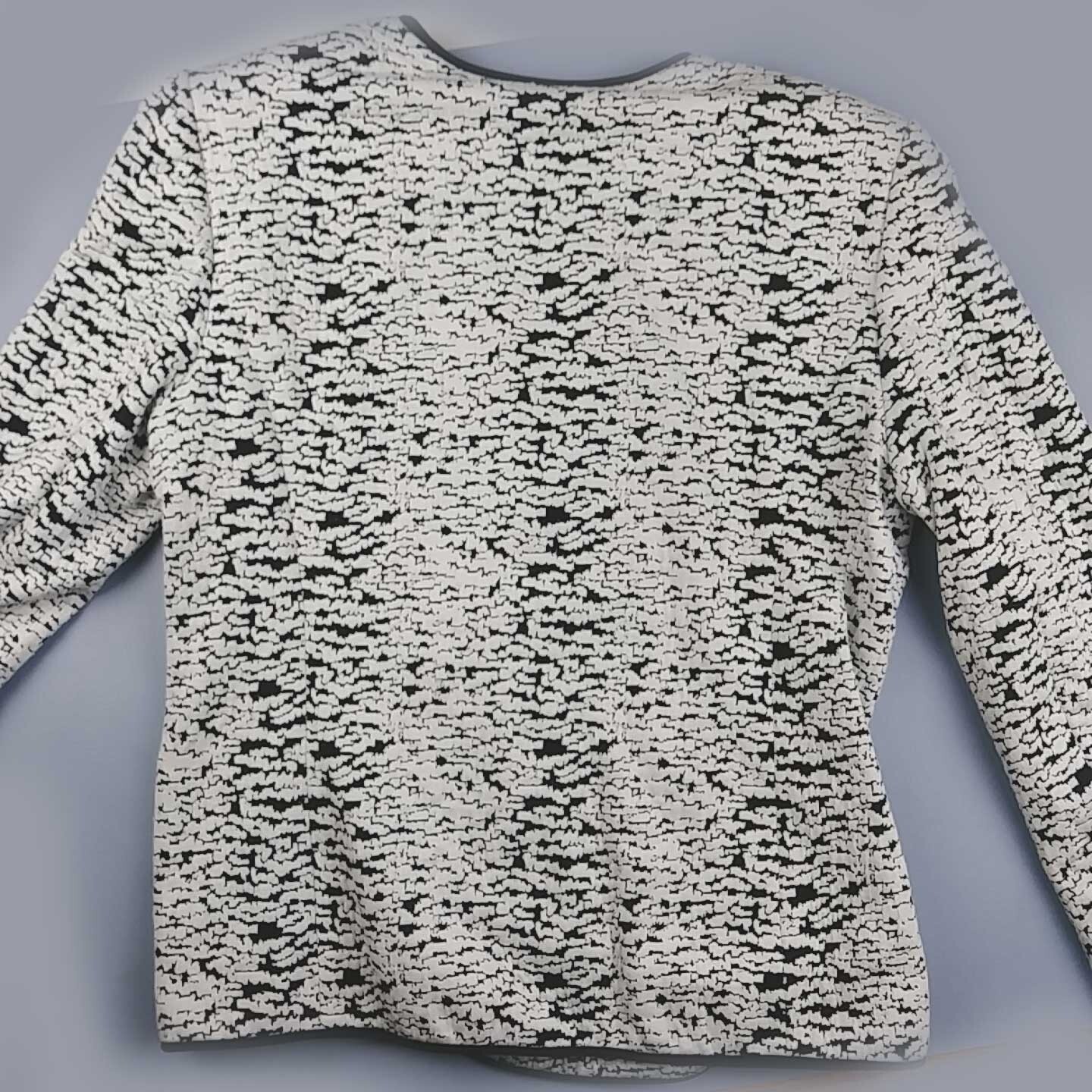 CK Calvin Klein Buttonless Topper Jacket White/Bl… - image 2