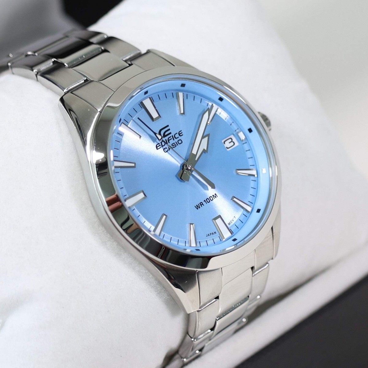 Casio Edifice Blue Dial Men's Sports Stainless Steel Watch EFV