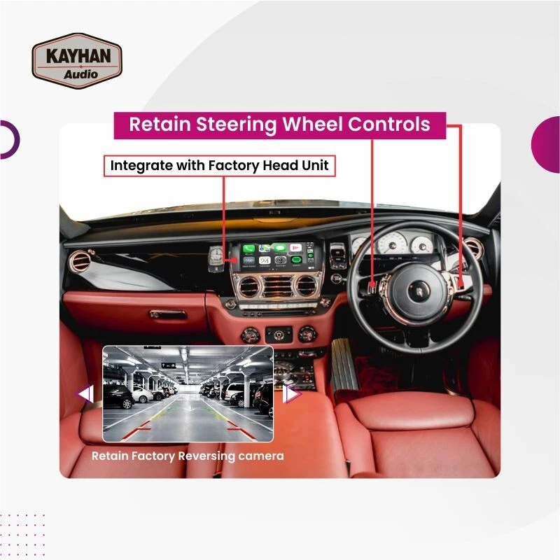 Módulo automático inalámbrico Apple CarPlay y Android para Rolls Royce Ghost 2013-2016 Foto 2 de 3