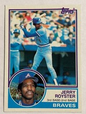1983 Topps #26 Jerry Royster Atlanta Braves