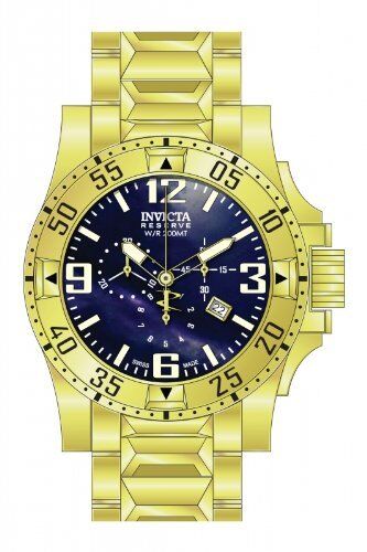 Invicta Excursion Chronograph Blue Dial Gold-plated Mens Watch 80558 - Picture 1 of 1