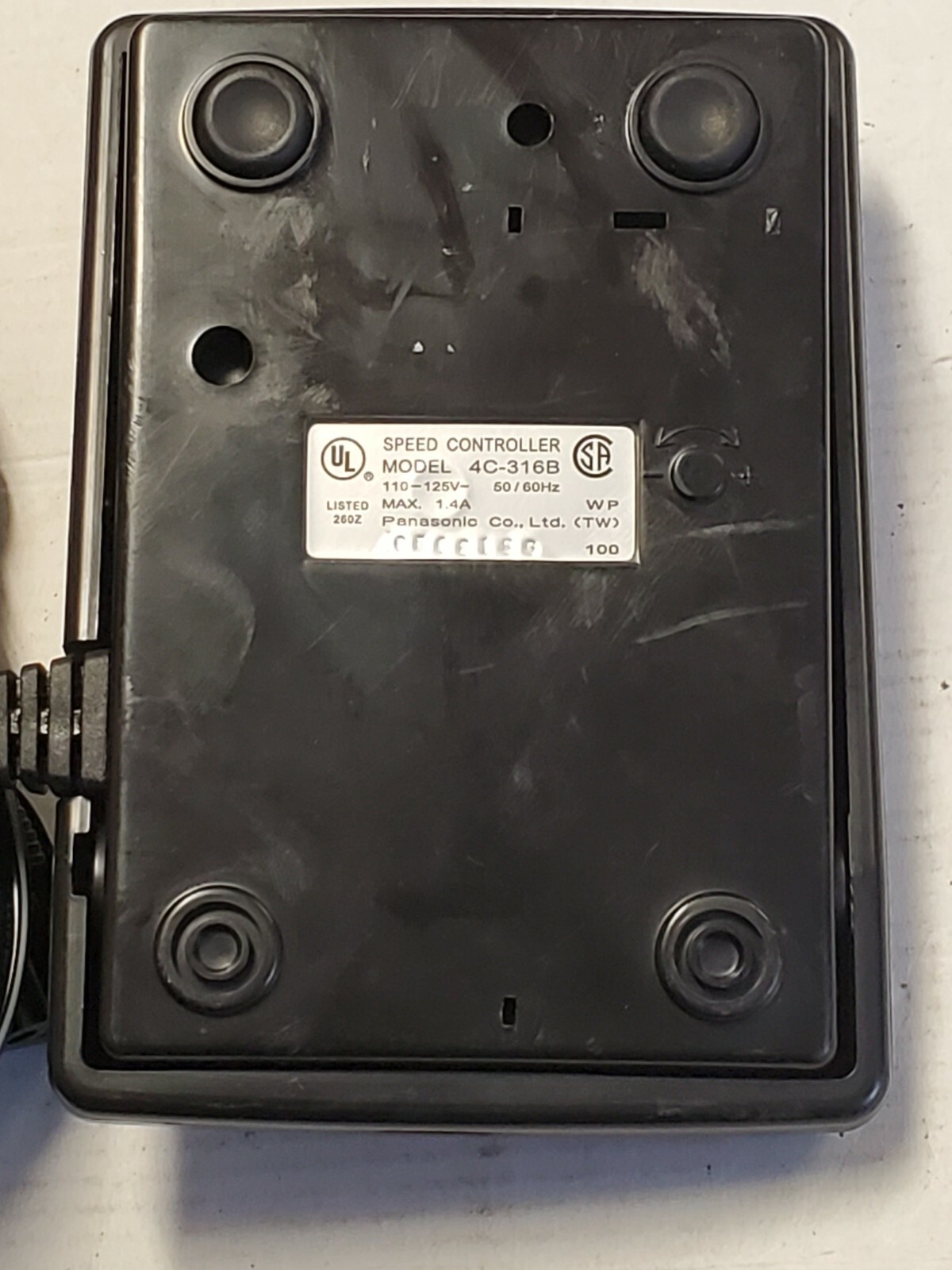 GENUINE BABY LOCK FOOT PEDAL 4C316B 3 PRONG CONNECTOR TYPE 3SR2 F3.4 eBay