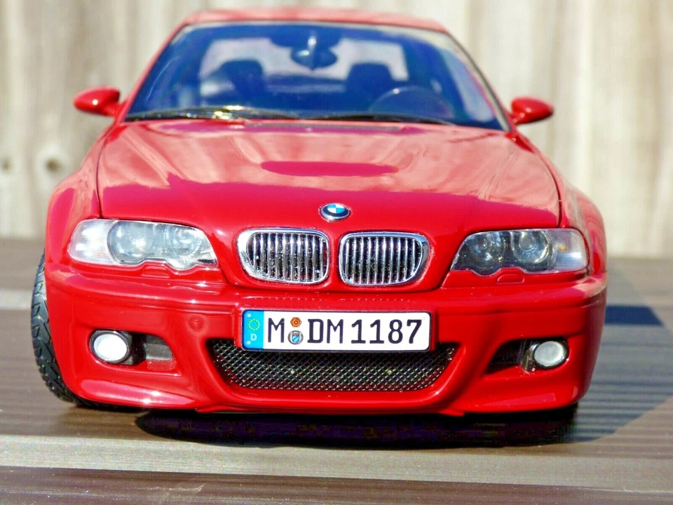 BMW M3 E46 1:18 edición concesionario Kyosho Imola rojo modelo de coche de juguete raro de colección Foto 3 de 4