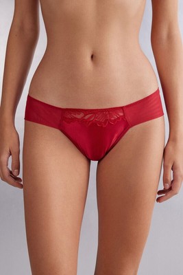 NEW Intimissimi Satin Darlings Briefs Red Size M