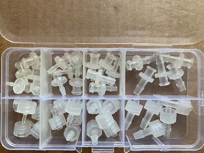 Luer Lock 1/16'', 3/32'', 1/8'', 5/32'' Male/Female for Tubing Connection 40 PCS