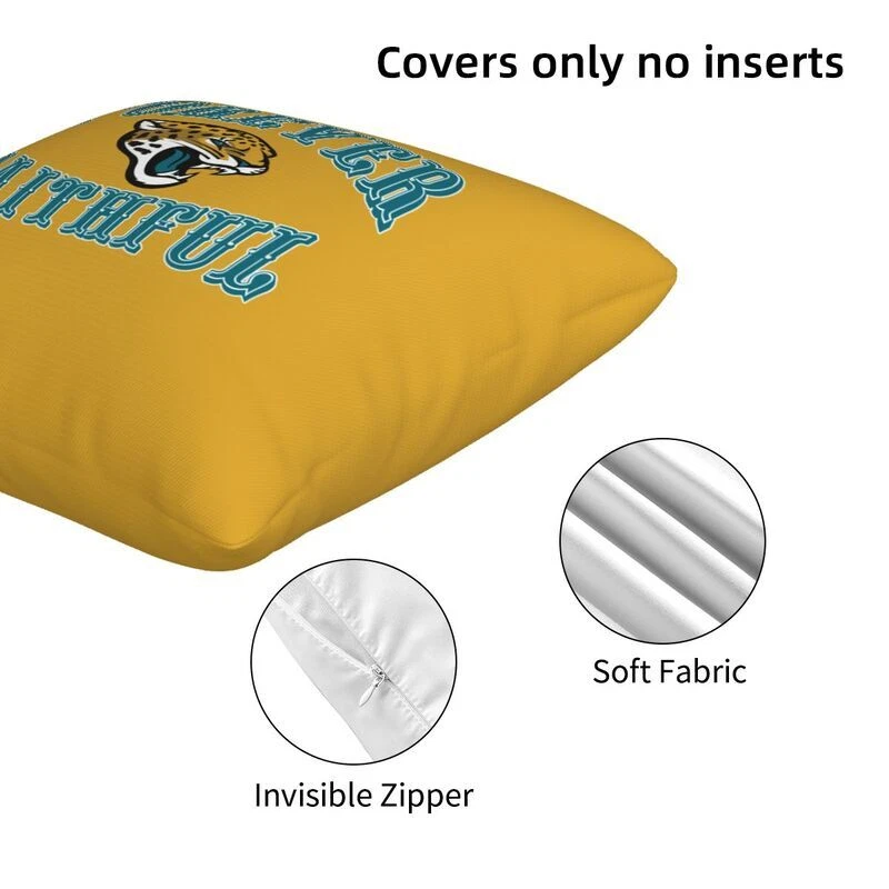 Jacksonville Jaguars Forever Faithful Throw Pillow Covers