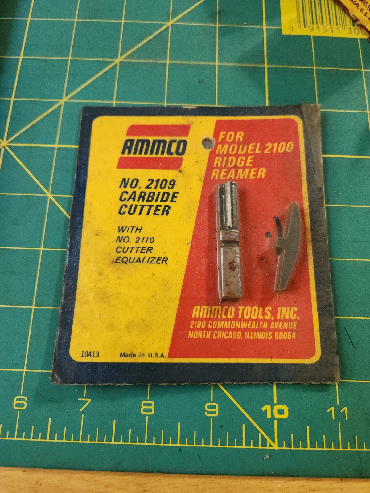 New AMMCO No. 2109 Carbide Cutter W/2110 Equalizer For Model 2100 Ridge Reamer eBay