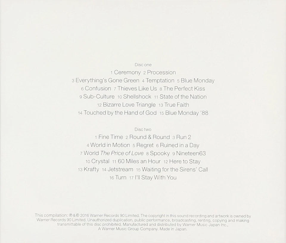 NEW ORDER-SINGLES REMASTERED EDITION -JAPAN 2 CD New Foto 2 de 2