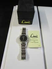 *LOOK* Stunning NEW in Box Ladies LIMIT Diamante Silver Watch - New Battery