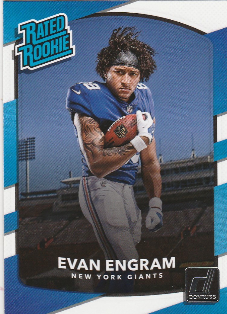 2017 DONRUSS EVAN ENGRAM TE GIANTS RATED ROOKIE #330 SP HOT!