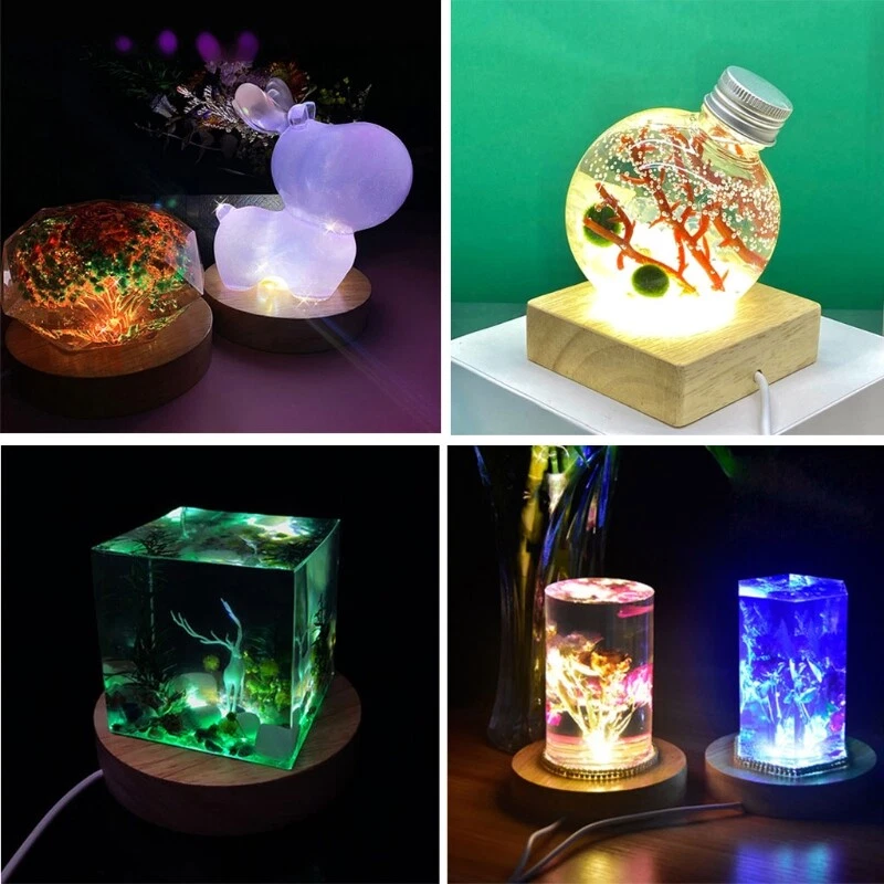 3D Nightlight Display Base LED Light Stand Base for 3D Crystals